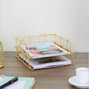 Tabletop Desktop Organizer Rack Storage Holder Basket for Document Magazine Book Newspaper Storage