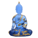 Resin Buddha Seated Sculpture Statue Desktop Table Ornaments Figurine (LxWxH)4.33x2.76x6.30inches By Hand-Curved