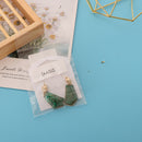 Green Resin Stone Irregular Dangle Drop Earrings for Women Mothers Day Gift
