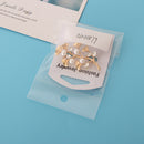 Women Fashion Exquisite Ginkgo Leaf Brooch With Faux Pearls Crystal Brooch