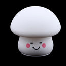 7-Color Changing Tap Control LED Cute Mushroom Baby Night Light Lamp,Soft Silicone Surface,Rechargeable