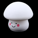 7-Color Changing Tap Control LED Cute Mushroom Baby Night Light Lamp,Soft Silicone Surface,Rechargeable