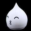 7-Color Changing Tap Control LED Waterdrop Baby Night Light Lamp,Soft Silicone Surface,Rechargeable