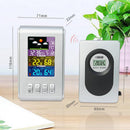Weather Station, Digital Thermometer, Weather Clocks Displaying Temperature/Humidity/Calendar- Portable Wireless with Outdoor Sensor Color Display