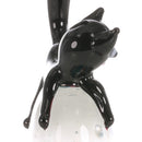 Cat and Fish Ornament Hand Blown Animal Art Home Tabtop Centerpiece Craft