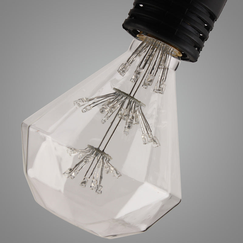 Kingso AC85-265V E27 3W RGB Gypsophila Edison Decorative LED Light Bulb for Holiday Home Indoor Use