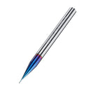 Drillpro 2 Flutes HRC65 Milling Cutter 0.4-0.9mm Nano Blue Coating Carbide End Mill