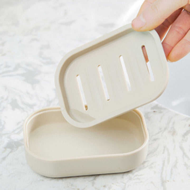 Soap Dish Box Case Holder Container Draining Home Bathroom Toilet Shower Travel