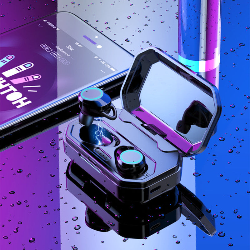 [True Wireless] Portable bluetooth 5.0 Earphone TWS IPX67 Waterproof Stereo Sound Handsfree With Mic