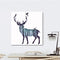 Miico Hand Painted Oil Paintings Simple Style-A Side Face Deer Wall Art For Home Decoration Painting