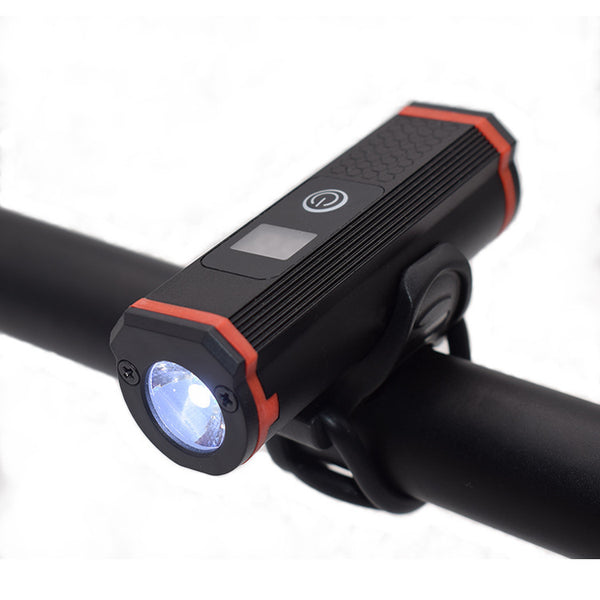 XANES XL37 900LM Bike Front Light IPX6 Waterproof Warning Light 5 Modes Riding Rechargeable Night Lamp With LCD Display