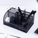 XIAOMI Ecosystem Deli 8903 Multi-functional 7 Grids Combination Pencil Holder Metal Mesh Desktop Organizer Storage Box Pen Stand Office School Supplies