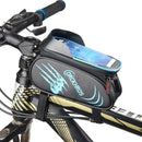 DRCKHROS Bike Frame Front Bag Waterproof 5.5inch Phone Bag MTB Road Cycling Bicycle Pouch Storage Bag