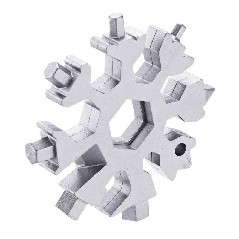 AOTDDOR 18 in 1 Multifunction Snowflakes Screwdriver Multi-tool Portable Keychain Screwdriver Bottl