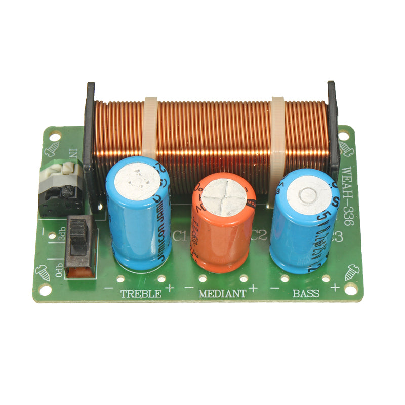 WEAH-336 3 Way Audio Speaker Frequency Divider 120W Treble Bass Frquency Speaker Module