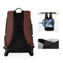 Mazzy Star MS_6812 Laptop Backpack Waterproof USB Charging Business Bag Unisex Black Travel Backpack for 15.6 inch Laptops