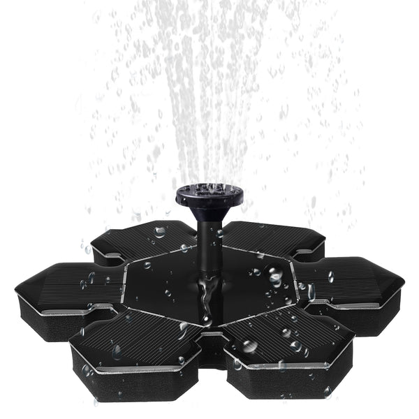 Garden Mini Floating Solar Power Water Pump Fountain 4 Sprayers Garden Ponds Floating Decoration Kit