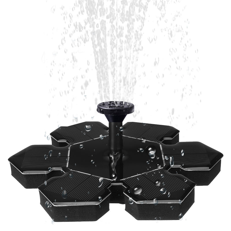 Garden Mini Floating Solar Power Water Pump Fountain 4 Sprayers Garden Ponds Floating Decoration Kit