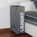 Folding Dirty Clothes Baskets With Wheels Organizer Home Storage Laundry Hamper