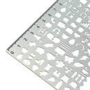 Drawing Cutout Metal Template Ruler DIY Decorative Graffiti Travel Notebook Diary Bullet Journal Stencils