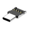 DM Metal Portable USB to Type-c Adapter OTG Supported Converter for Xiaomi Huawei Mobile Phone