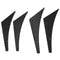 Carbon Fiber Pattern Car Front Bumper Splitter Spoiler Wing Accessory Universal