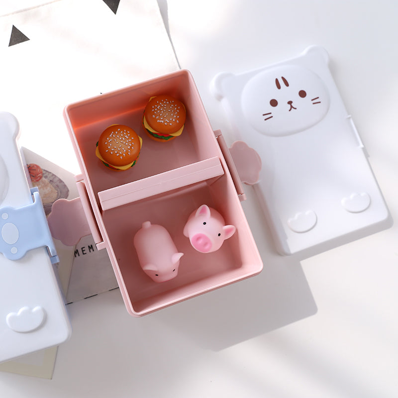 Microwavable Lunch Box Cute Cartoon Student Cute Cartoon Student Bento Box Portable Food Container