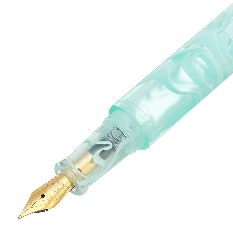 Moonman Wancai Mini 0.5mm Fine Nib Transparent Mint Pattern Fountain Pen For Office School Supplies