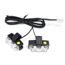 8PCS 16W 12V LED Car Emergency Strobe Warning Light Police Fireman Flashing Grill Fog Lamp Kit Yellow/White