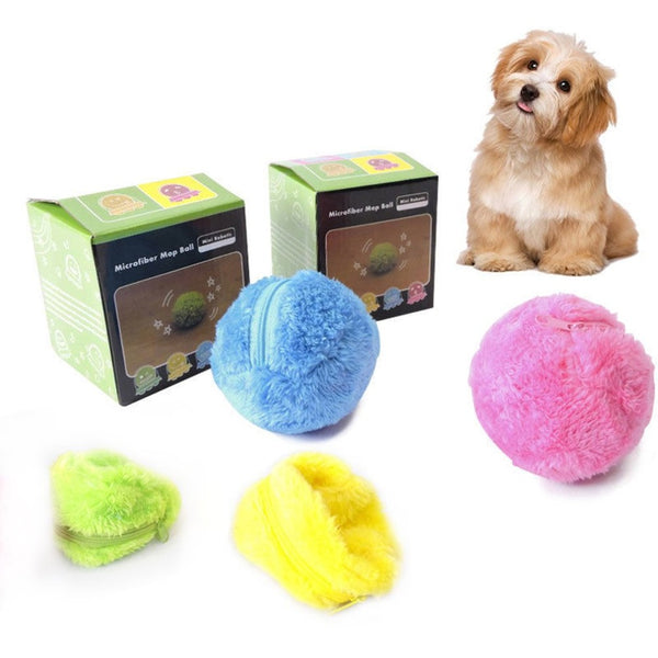 Pets Hair Ball Automatic Vacuum Cleaner Pet Dusting Plush Ball For Pets Toys For Dog Cat Toys