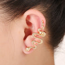 1Pc Exaggerate Snake Left Right Ear Cuff Zinc Alloy Silver Gold Earrings