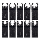 Drillpro 10PCS Multi Tool Oscillating Saw Blade Quick Release Saw Blades Kit for Metal Wood Plastic Cutting Oscillating Tools for Fein Multi Dremel