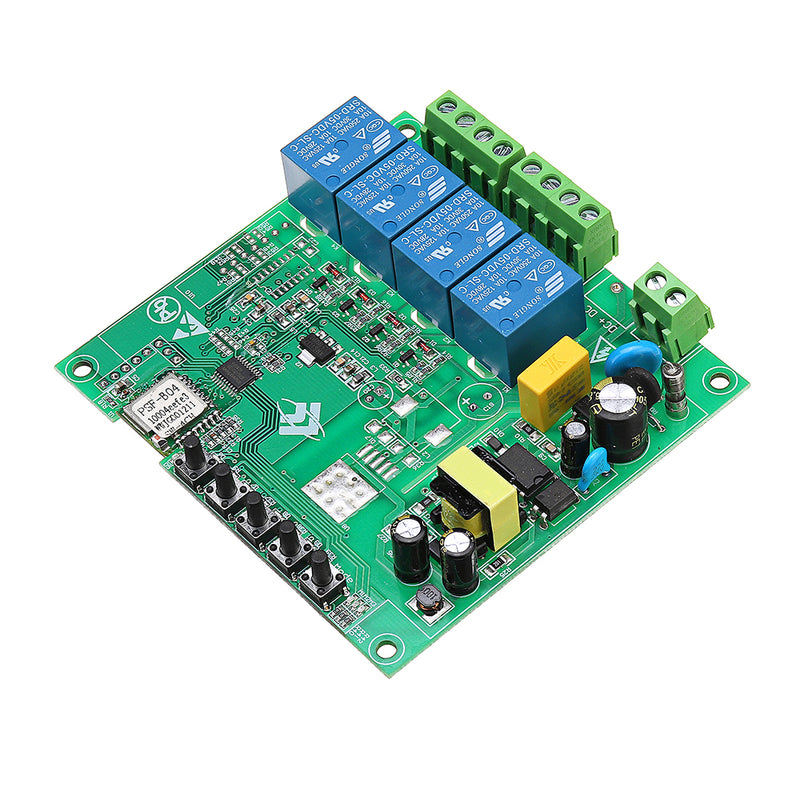 AC 220V 10A Control Smart Switch Point Remote Relay 4 Channel WiFi Module Without Shell