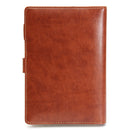 B6 Vintage Notepad Notebook Diary Daily Memos Planner Agenda Notebook PU Leather Sketchbook with Lock Password Office School Students Supplies
