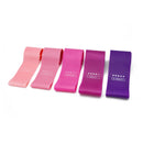 5Pcs Workout Resistance Bands Loop Set Fitness Yoga Booty Leg Exercise Band Set