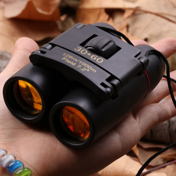Day And Night Vision 30 x 60 ZOOM Mini Compact Foldable Binocular For Hiking Hunting Telescopes
