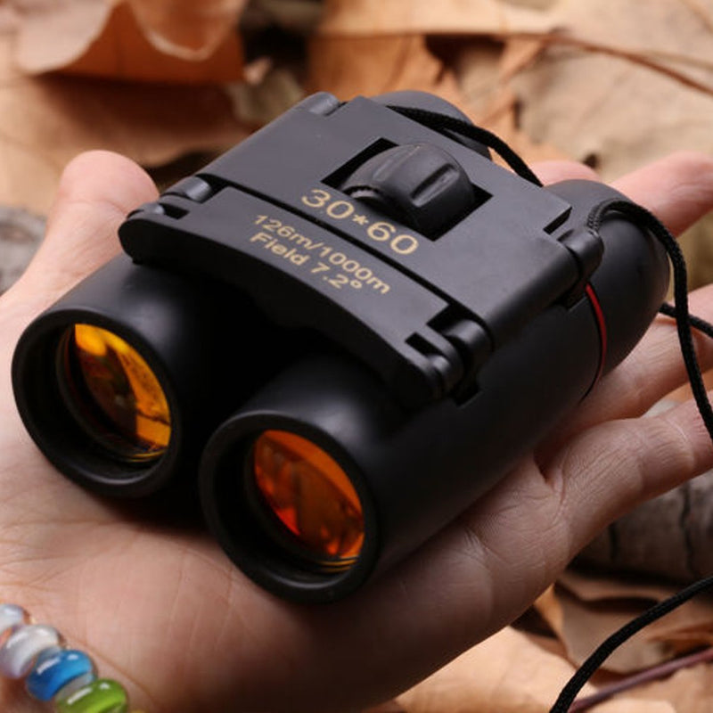 Day And Night Vision 30 x 60 ZOOM Mini Compact Foldable Binocular For Hiking Hunting Telescopes