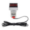 10pcs Mini Crystal Film Square Red LED Digital Thermometer Signal Light AC 50-380V 220V Temperature Meter Indicator Range -20-200 with 1m Sensor