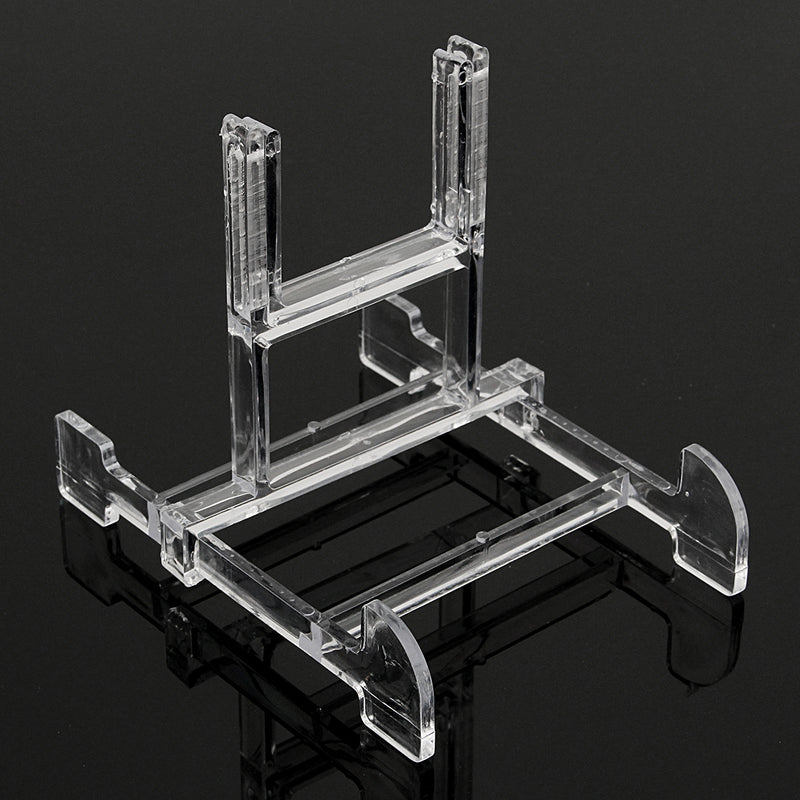 Clear Adjustable 3"-5" Easel Jewelry Display Stand Plate Bowl Photo Frame Book Artwor