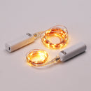 2PCS Rechargeable 8 Modes Warm White USB 2M 20LED Copper Wire String Light for Christmas Holiday Home Decor