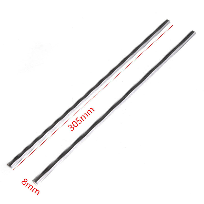 2pcs 305x8x2mm HSS Planer Knives HSS Planer Blades for Makita 2012NB 2012