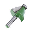 Drillpro 3pcs 8mm Shank 15/22.5/30 Degree Router Bit Chamfer Bevel Edging Woodworking Cutter
