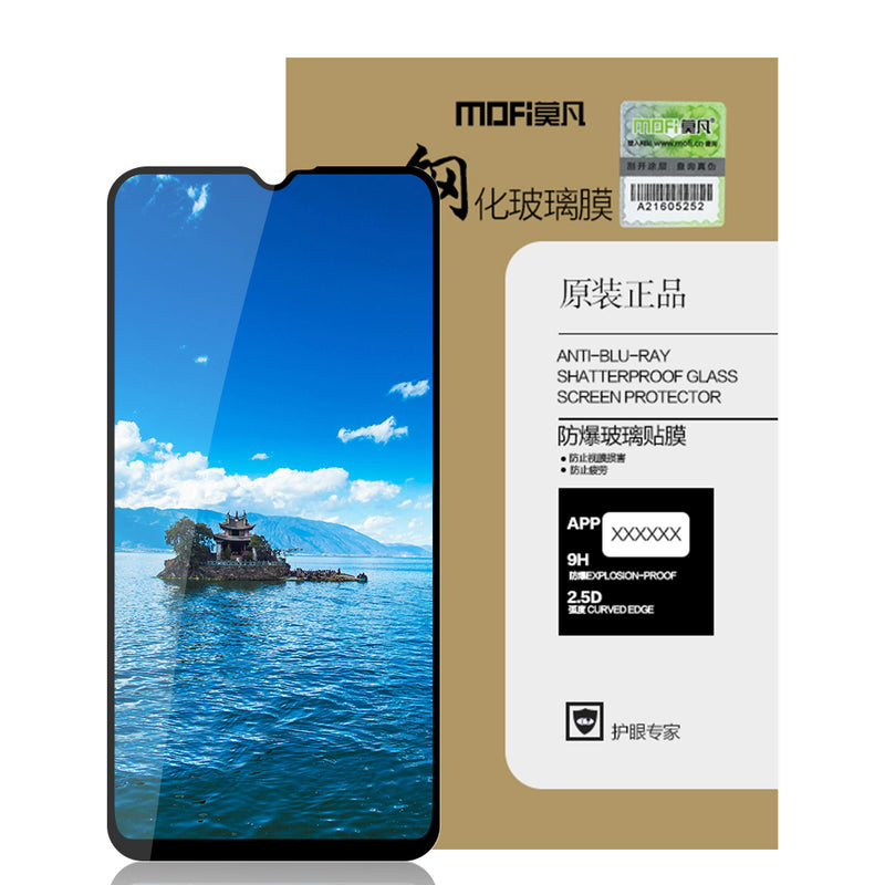 Mofi 2.5D Curved Edge AGC Tempered Glass Screen Protector For Samsung Galaxy M20 2019 Full Screen Film