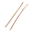 Excellway 20Pcs Mini Micro JST 1.0mm SH 4-Pin Connector Plug With Wires Cables 350mm