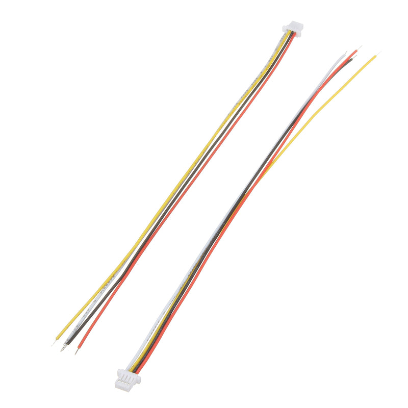 Excellway 20Pcs Mini Micro JST 1.0mm SH 4-Pin Connector Plug With Wires Cables 350mm