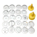 Stainless Steel Non-Stick Cookie Press  Set Include 22 Shapes & 4 Decorating Tips