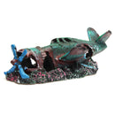 ZANLURE Large Plane Wreck Fish Tank Decoration Resin Aquarium Decorations