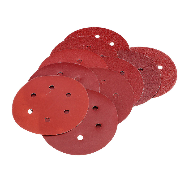 50pcs 150mm 6 Holes Sanding Disc 40-800 Grit Sand Paper Abrasive Tool