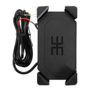Universal Motorcycle Bike Handlebar Mount Holder USB Charger For 3.5-6inch Cell Phone GPS