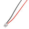 Excellway 100Pcs Mini Micro JST 1.5mm ZH 2-Pin Connector Plug With Wires Cables 150mm